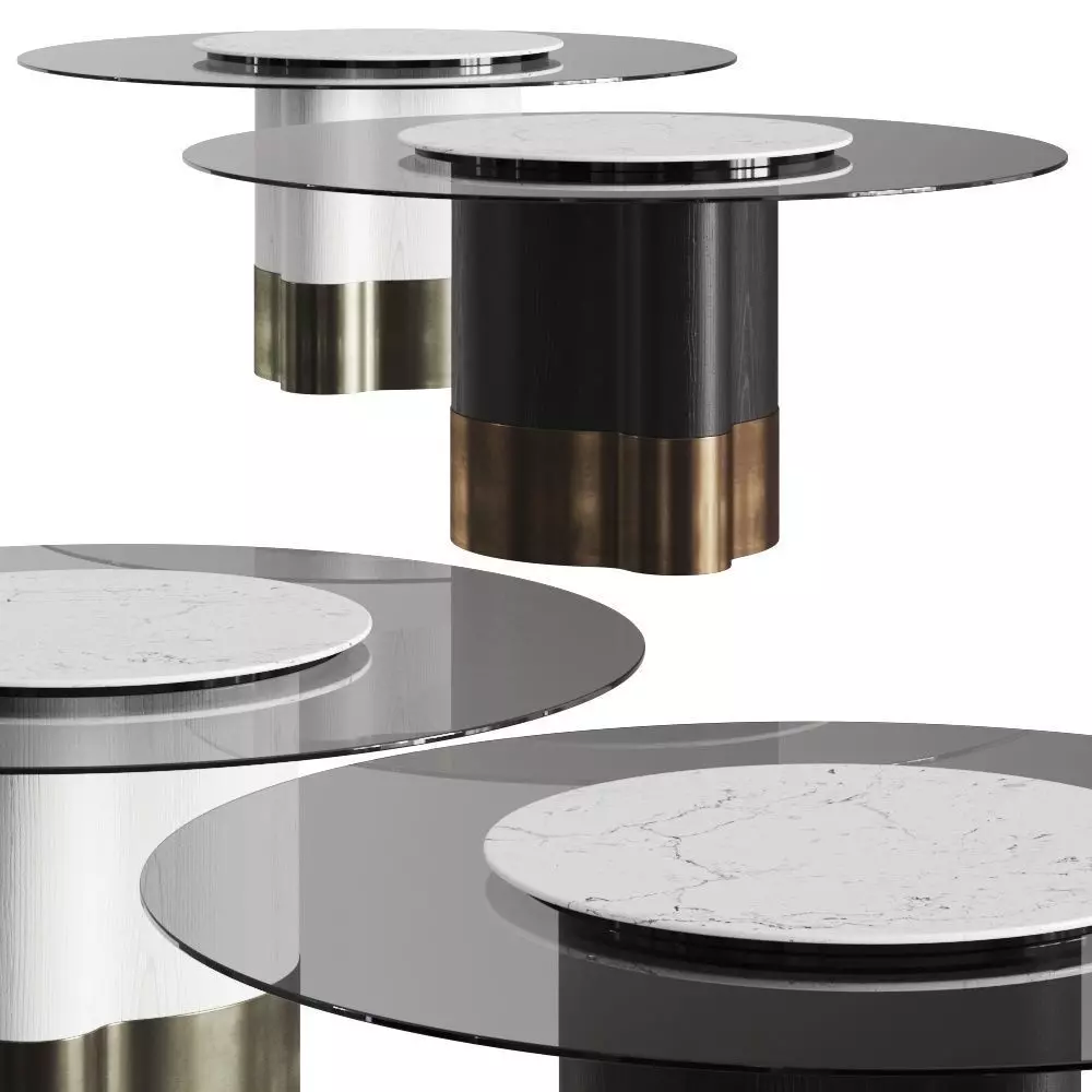 Formitalia Marygold Round Dining Table 3D model_0