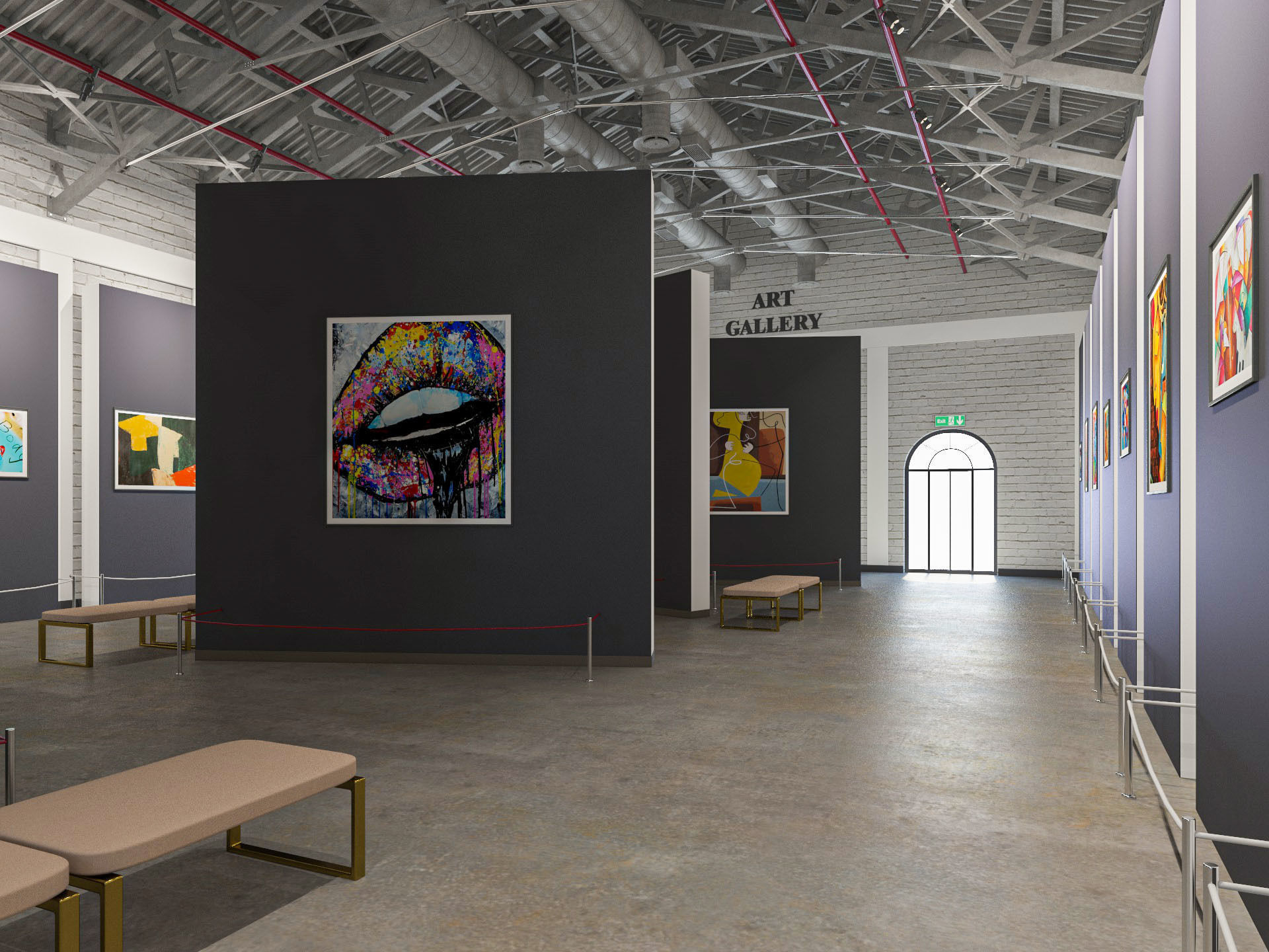 Art Gallery 3D model_3