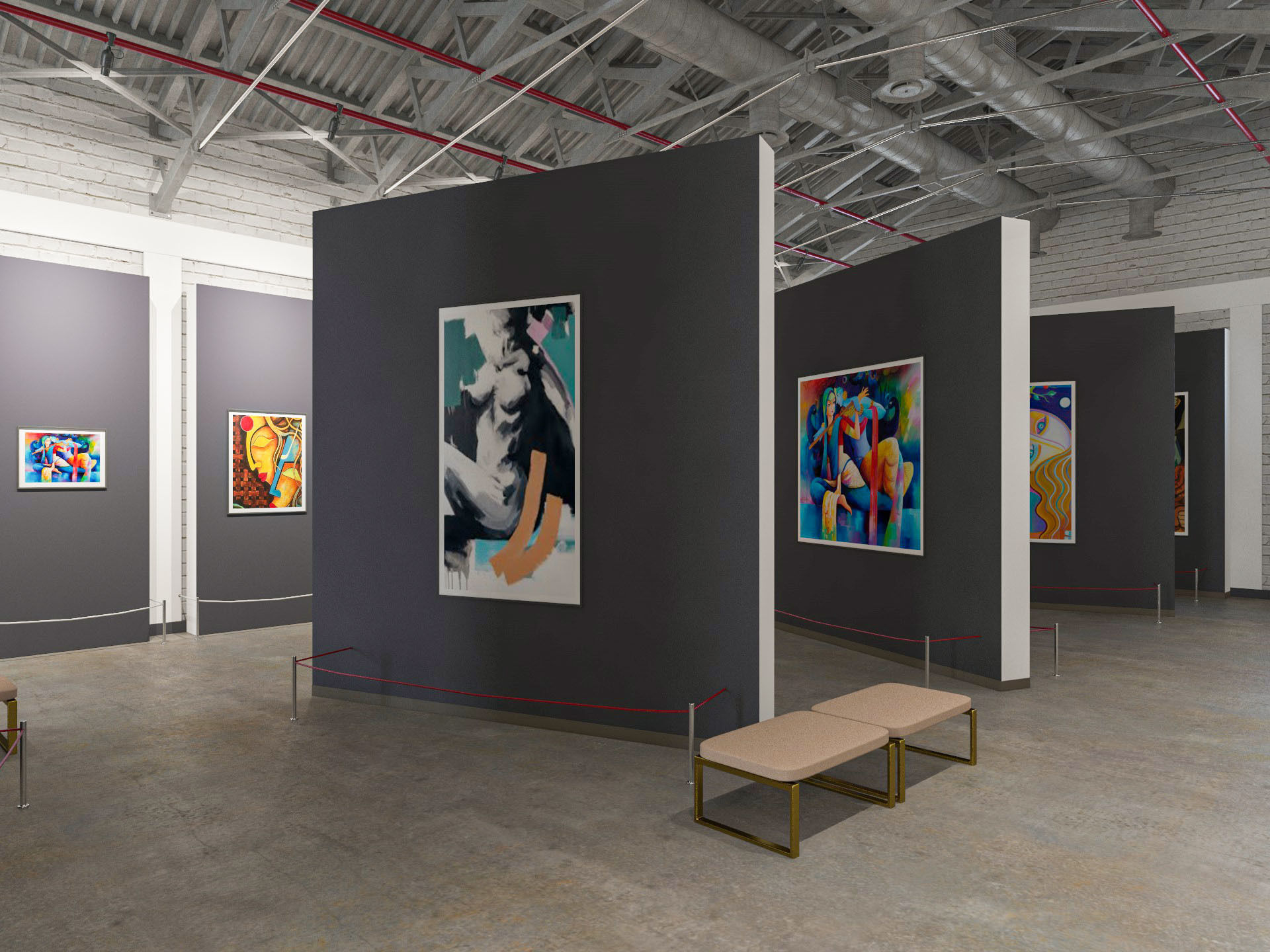 Art Gallery 3D model_7