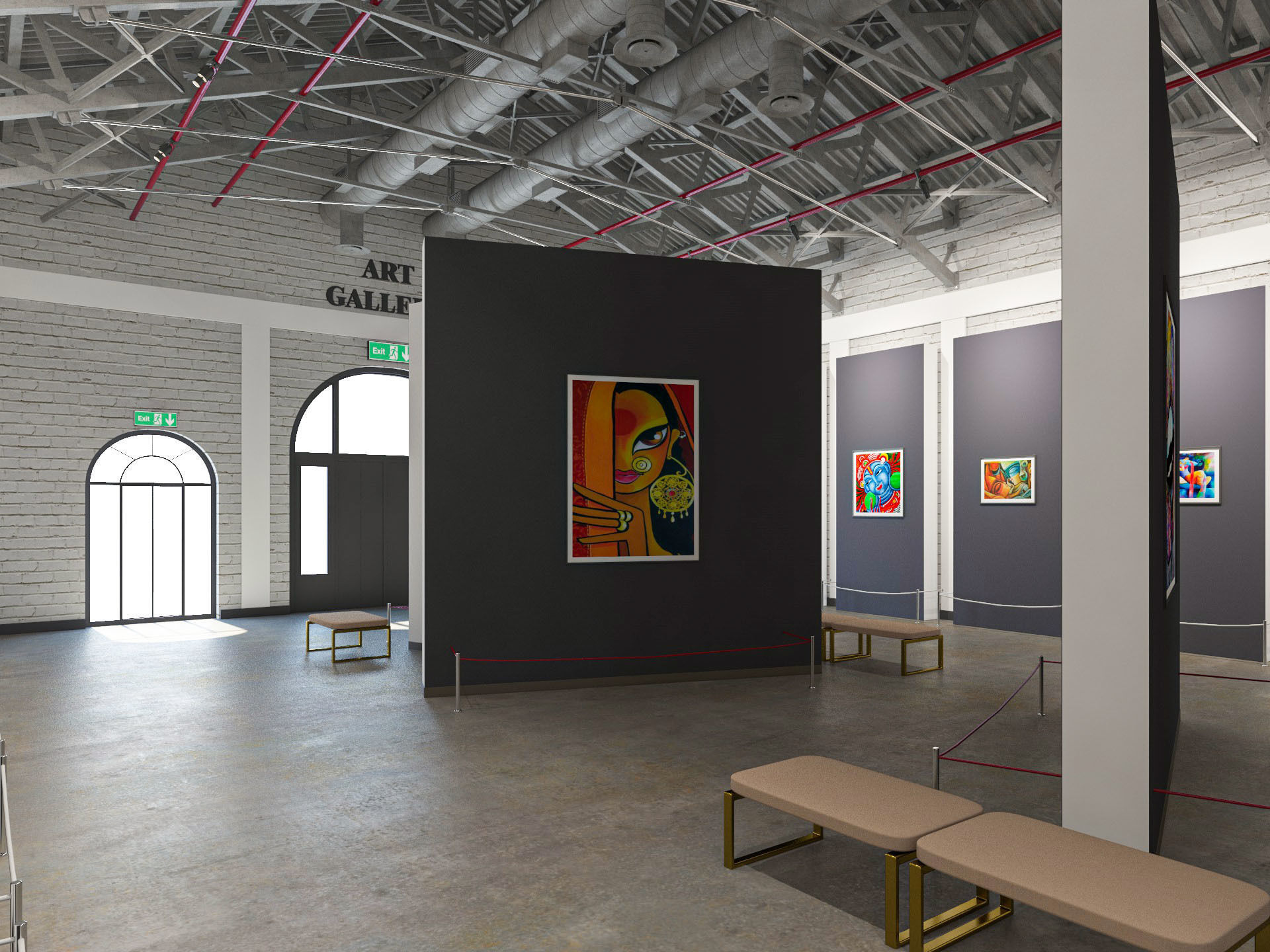Art Gallery 3D model_10