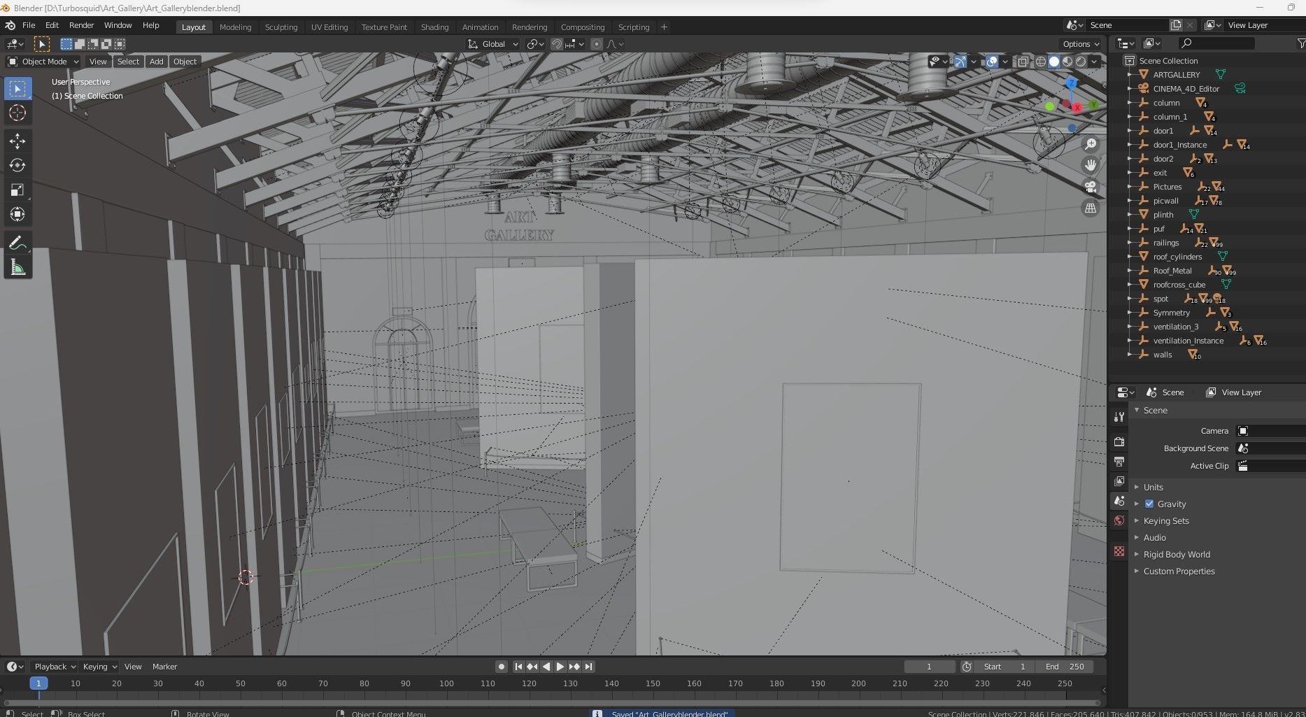 Art Gallery 3D model_28