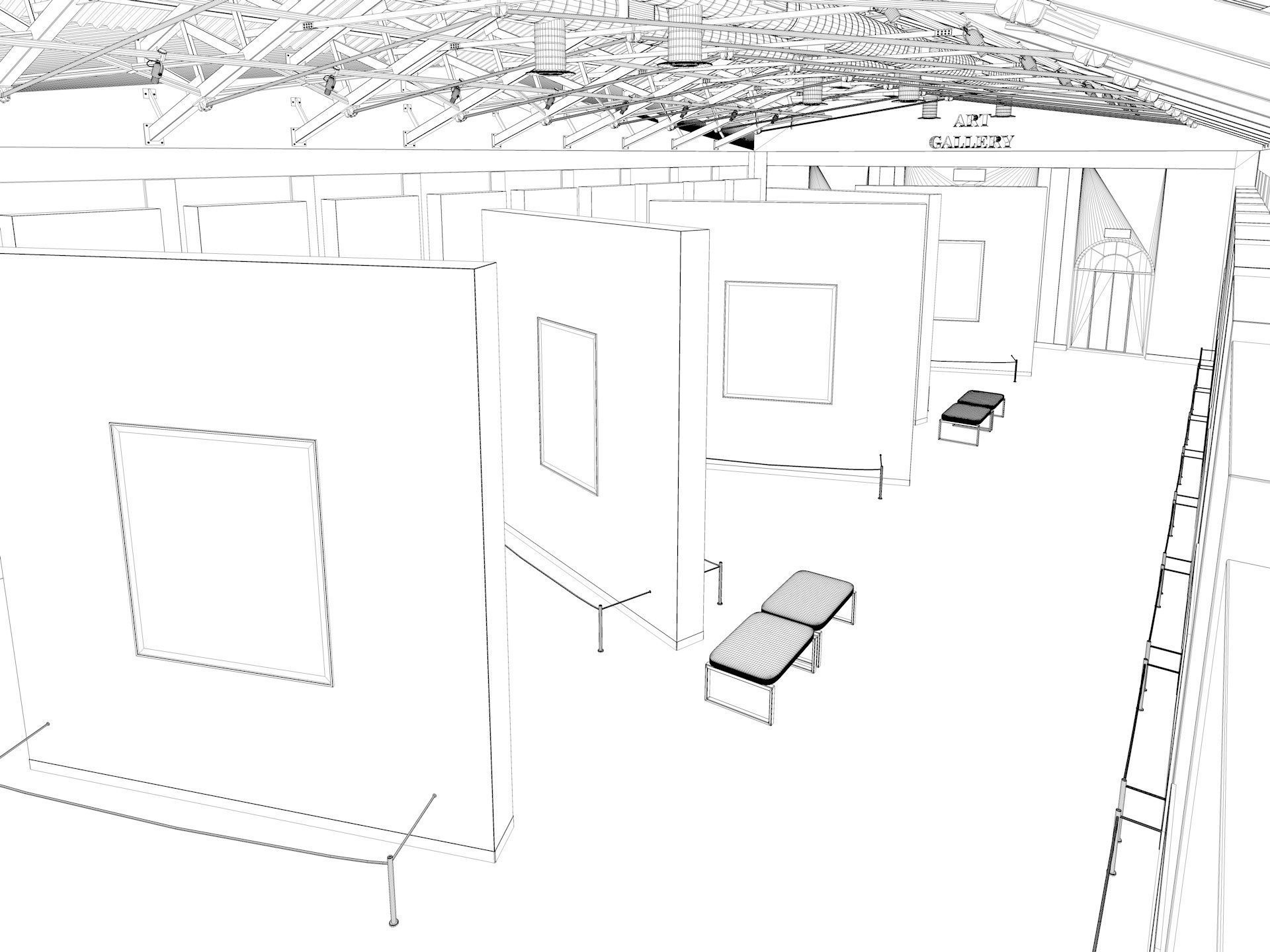 Art Gallery 3D model_17