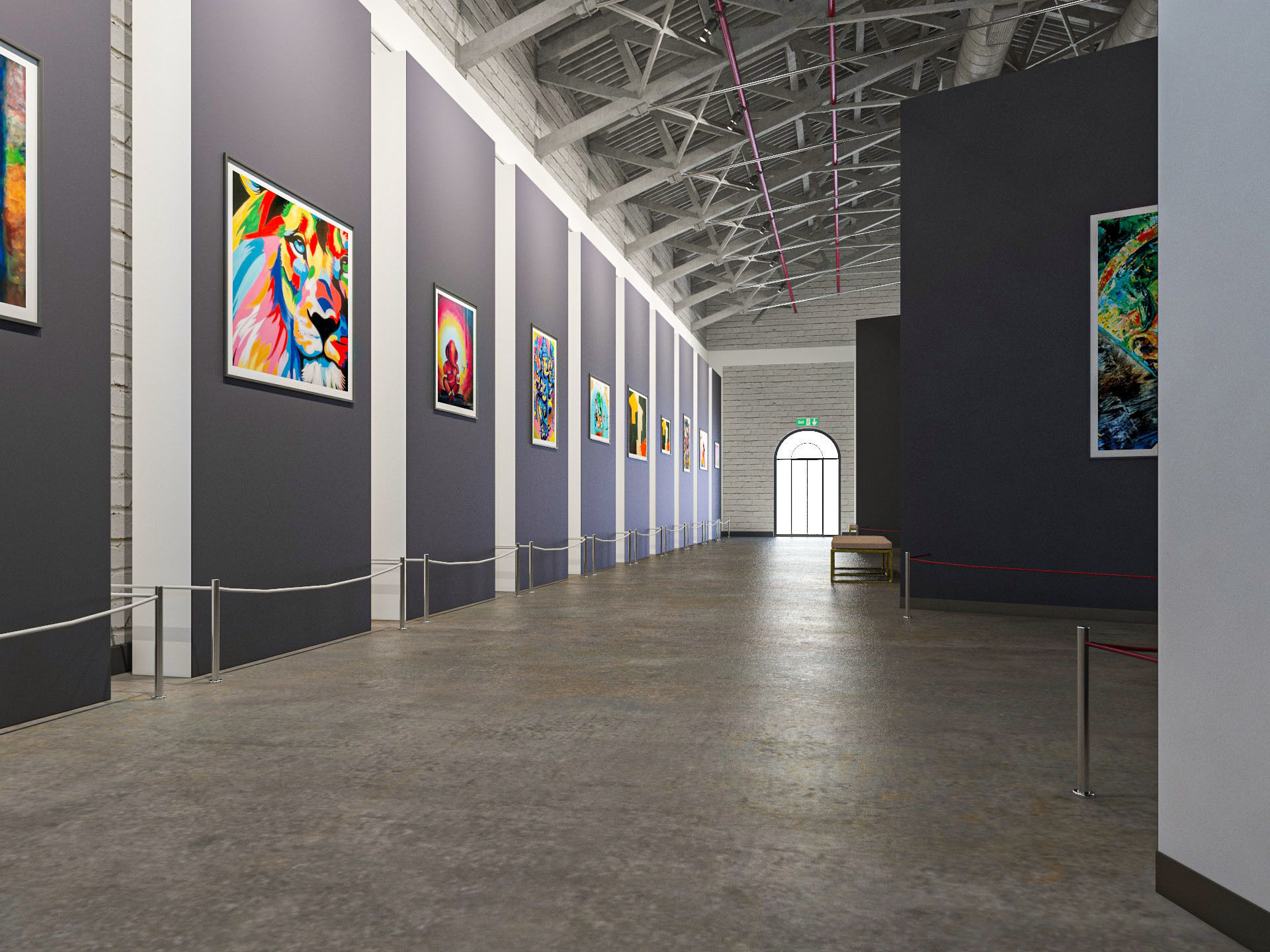 Art Gallery 3D model_8