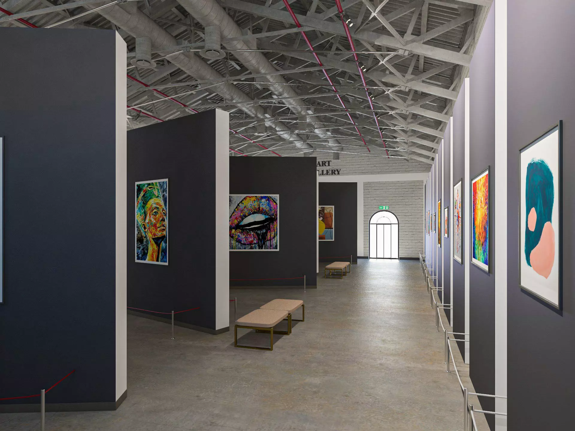 Art Gallery 3D model_0