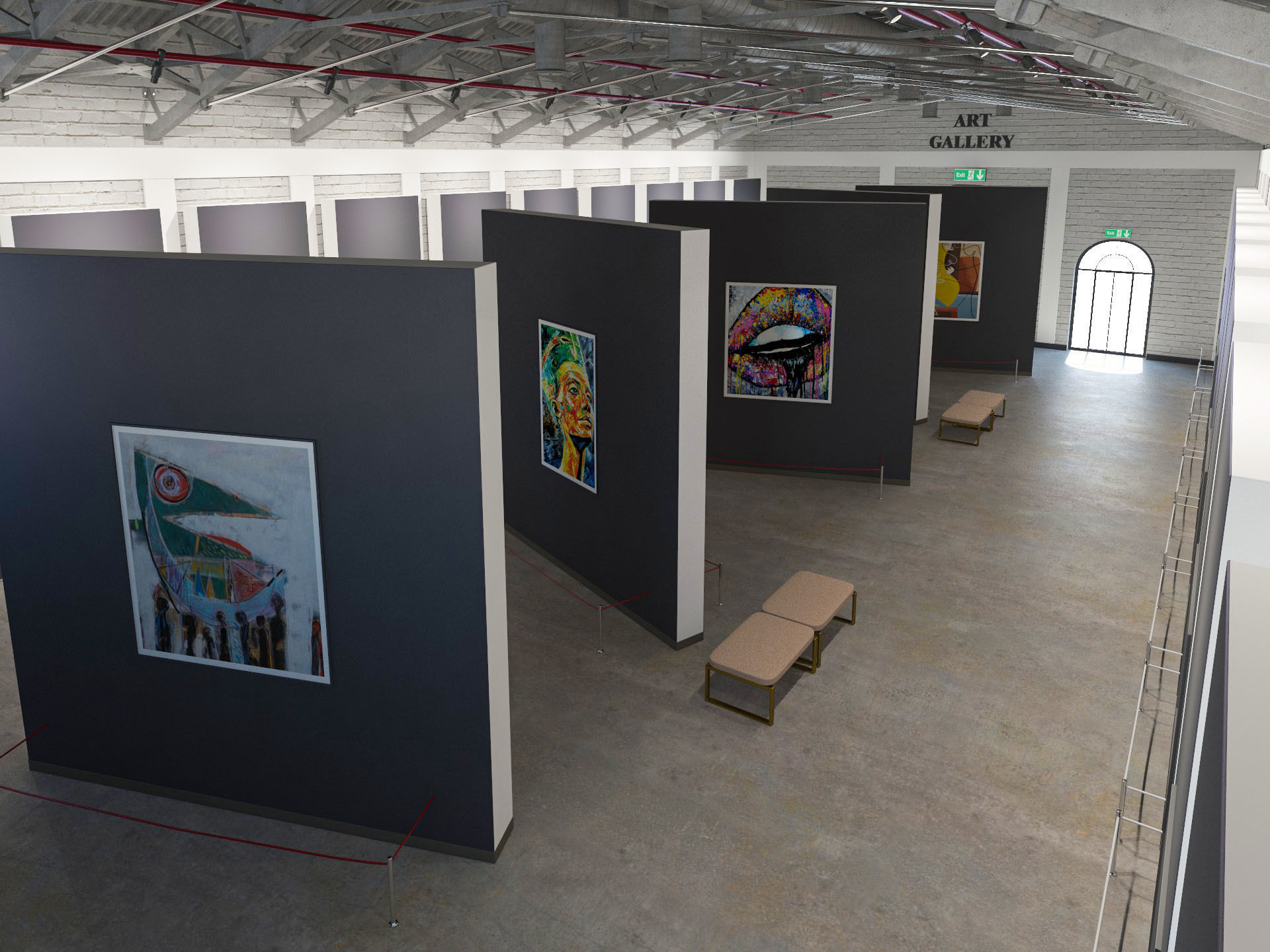 Art Gallery 3D model_11