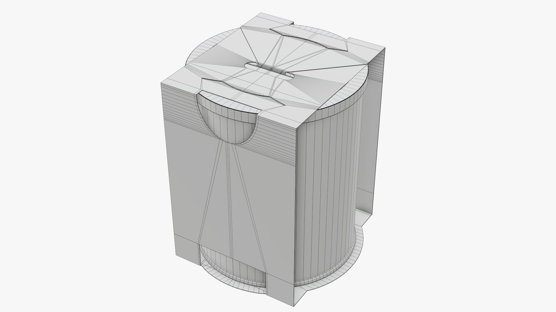 Tin can cardboard holder 3D model_7