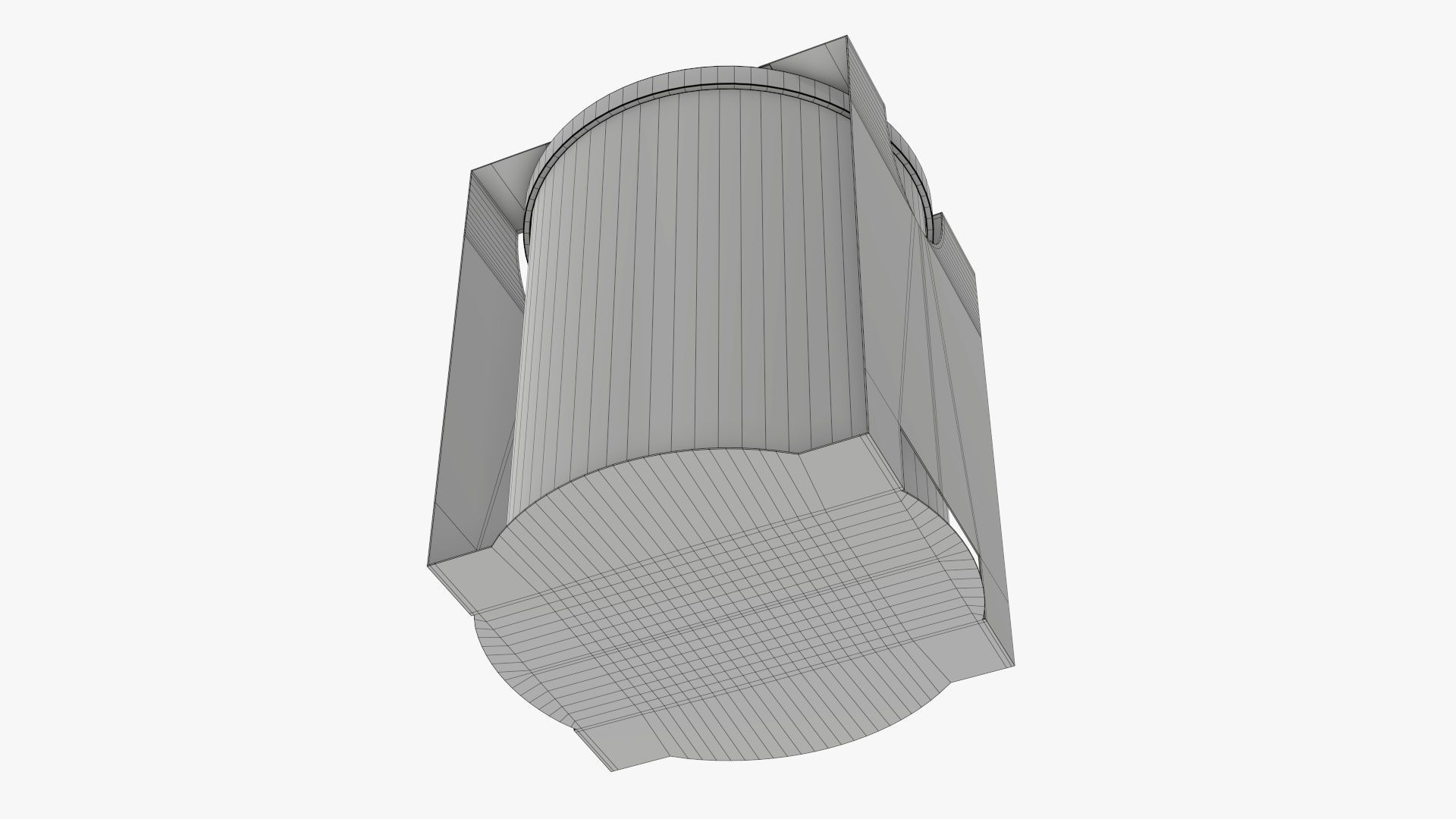 Tin can cardboard holder 3D model_8