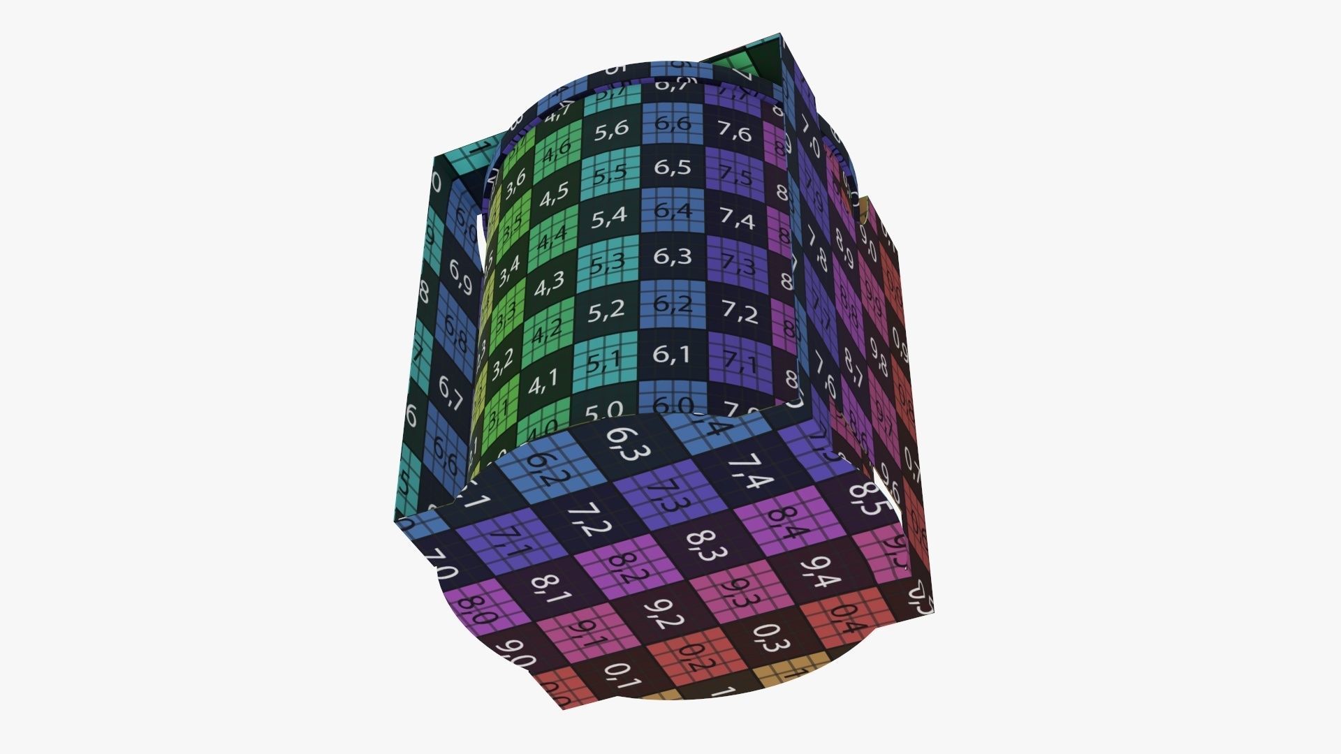 Tin can cardboard holder 3D model_13