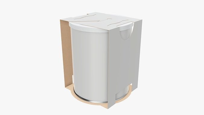 Tin can cardboard holder 3D model