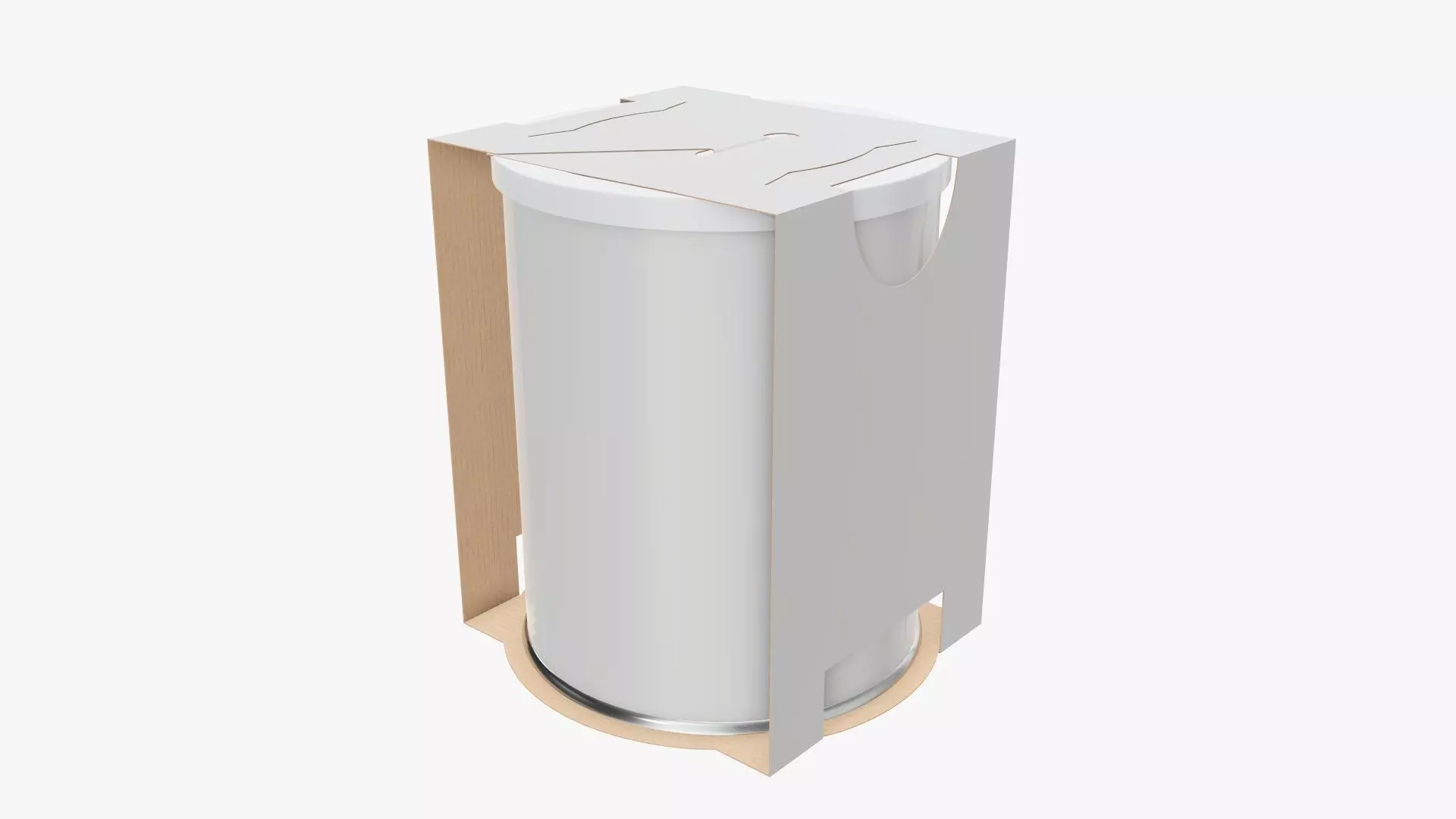 Tin can cardboard holder 3D model_0