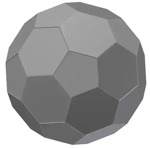 Football Low Poly also Flat Patterns and Drawings for production