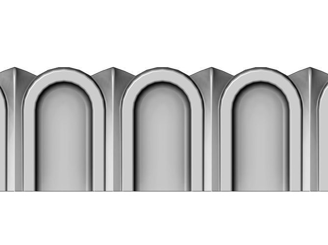 Roman Fluted linear molding  3D print model