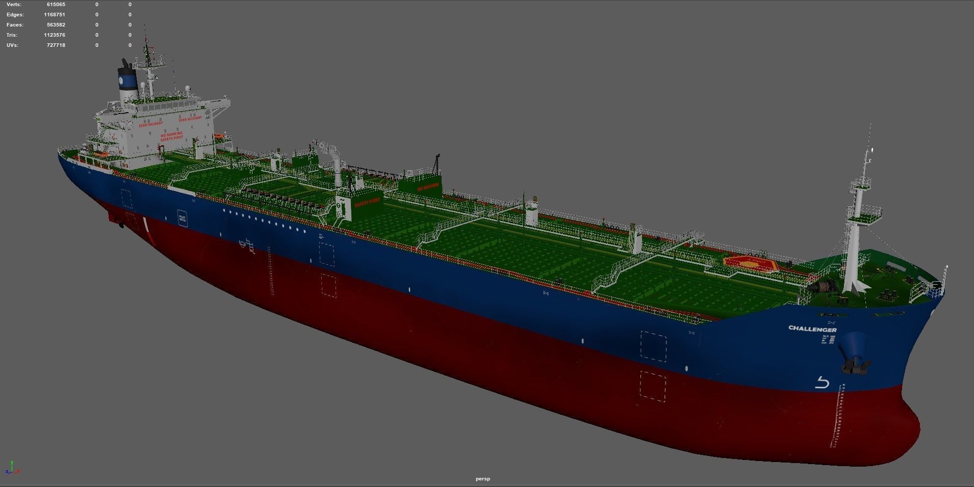 Oil Products Tanker  3D model_9