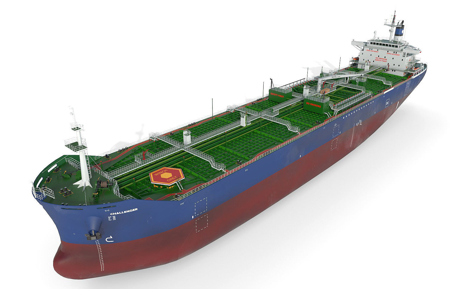 Oil Products Tanker  3D model_1