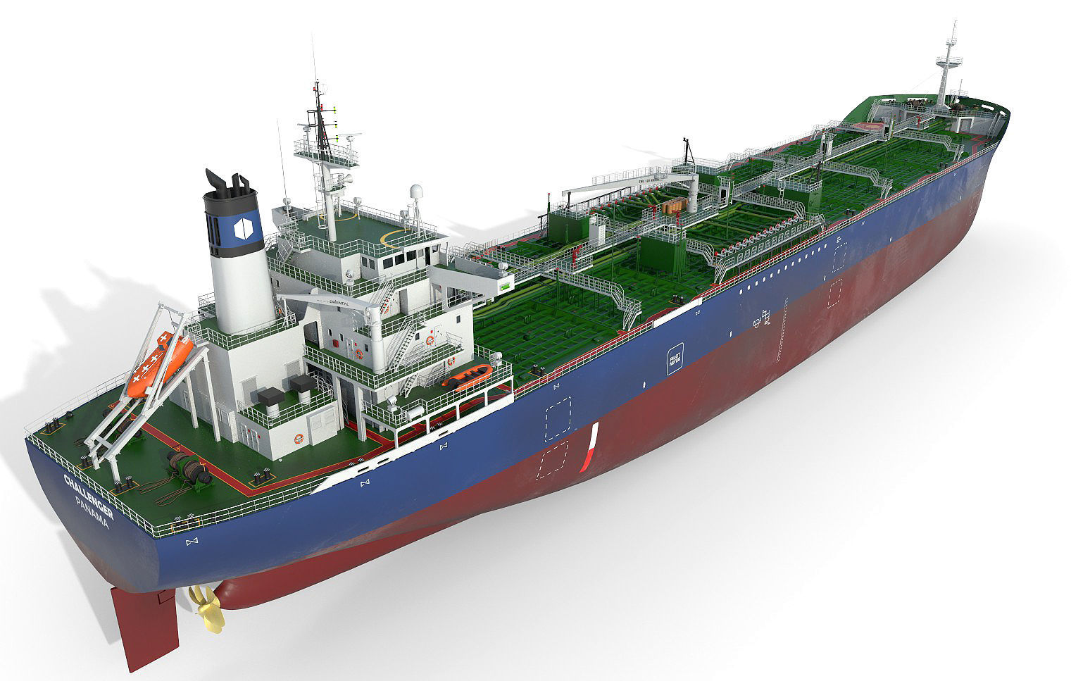 Oil Products Tanker  3D model_7