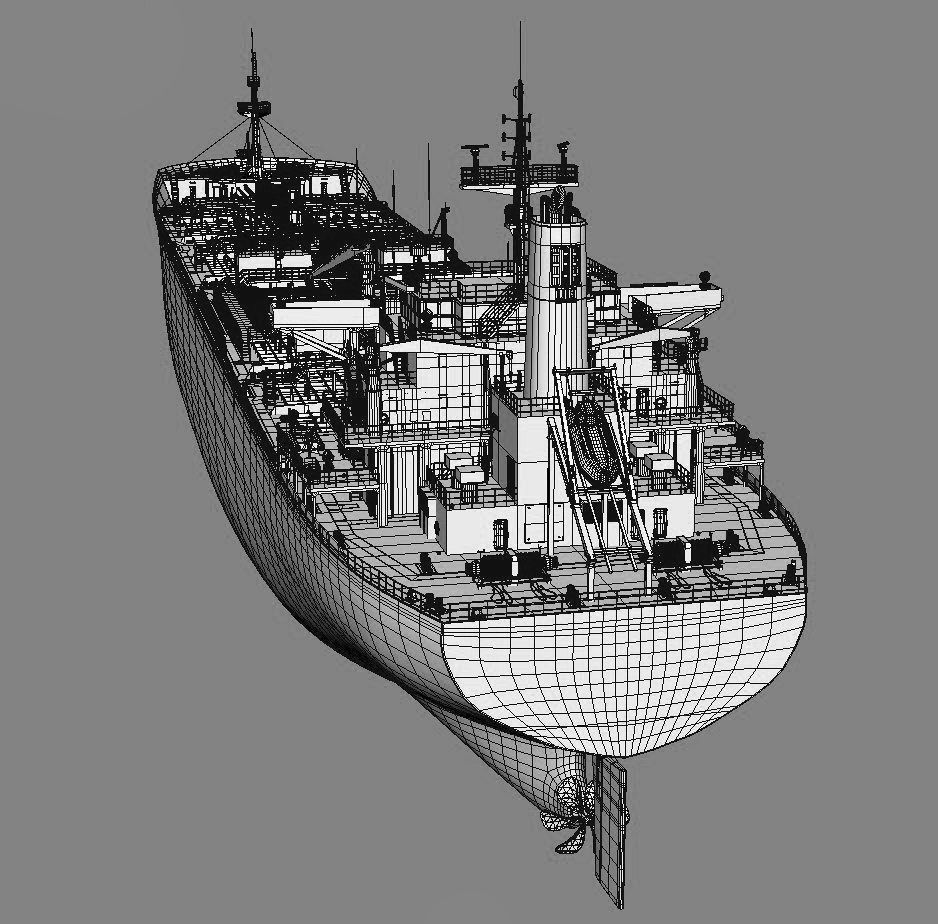 Oil Products Tanker  3D model_4
