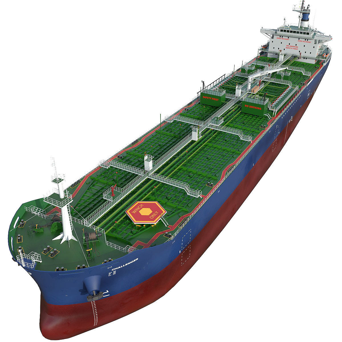 Oil Products Tanker  3D model_3