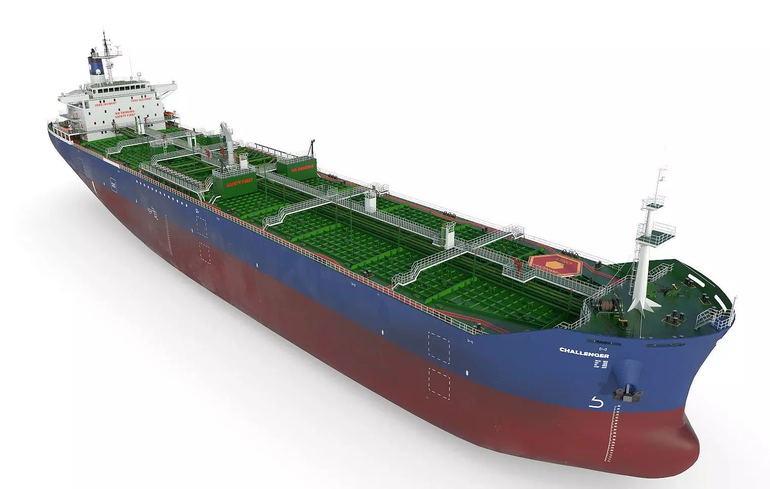 Oil Products Tanker  3D model_0