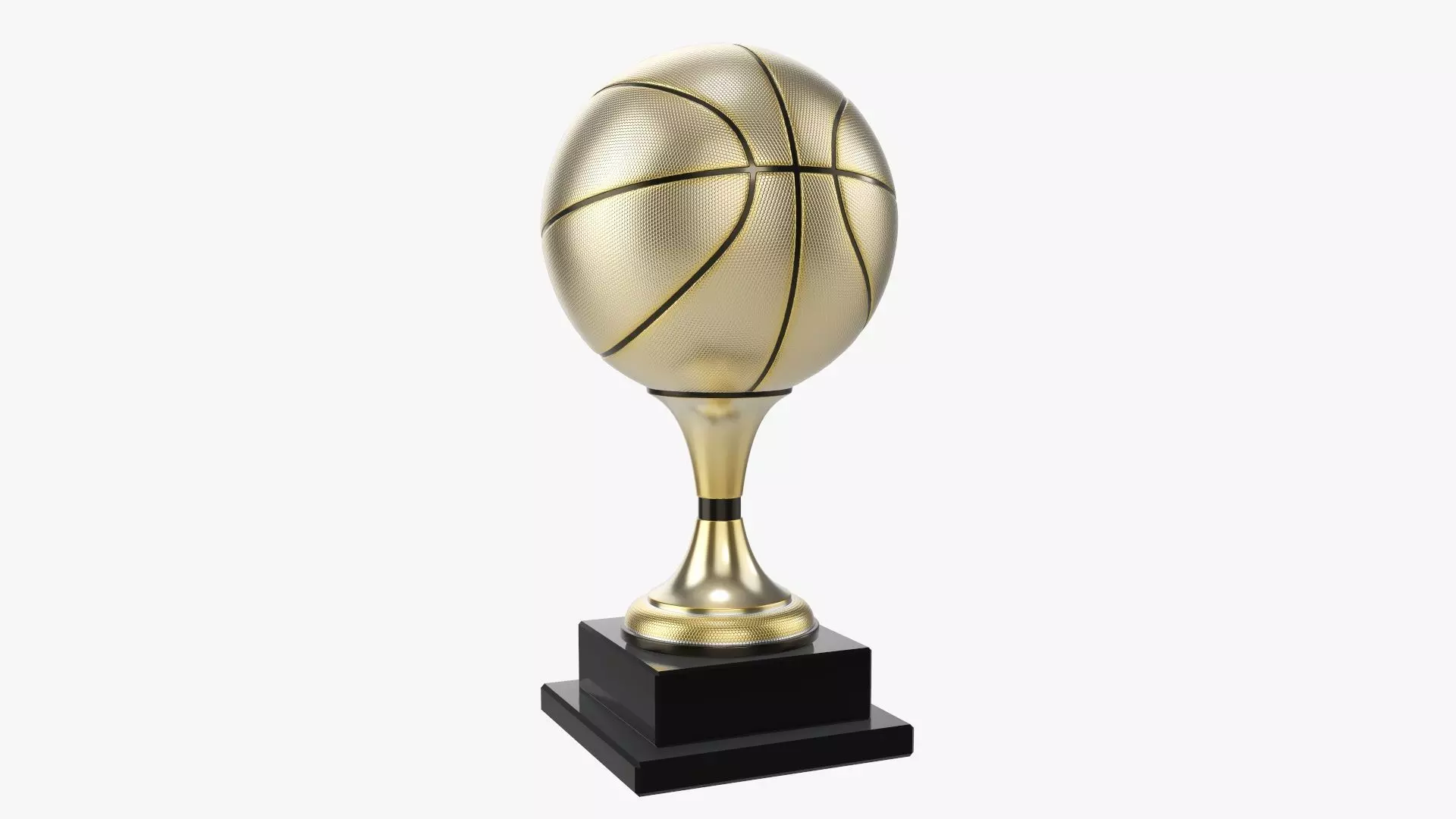 Trophy ball basketball  3D model_0