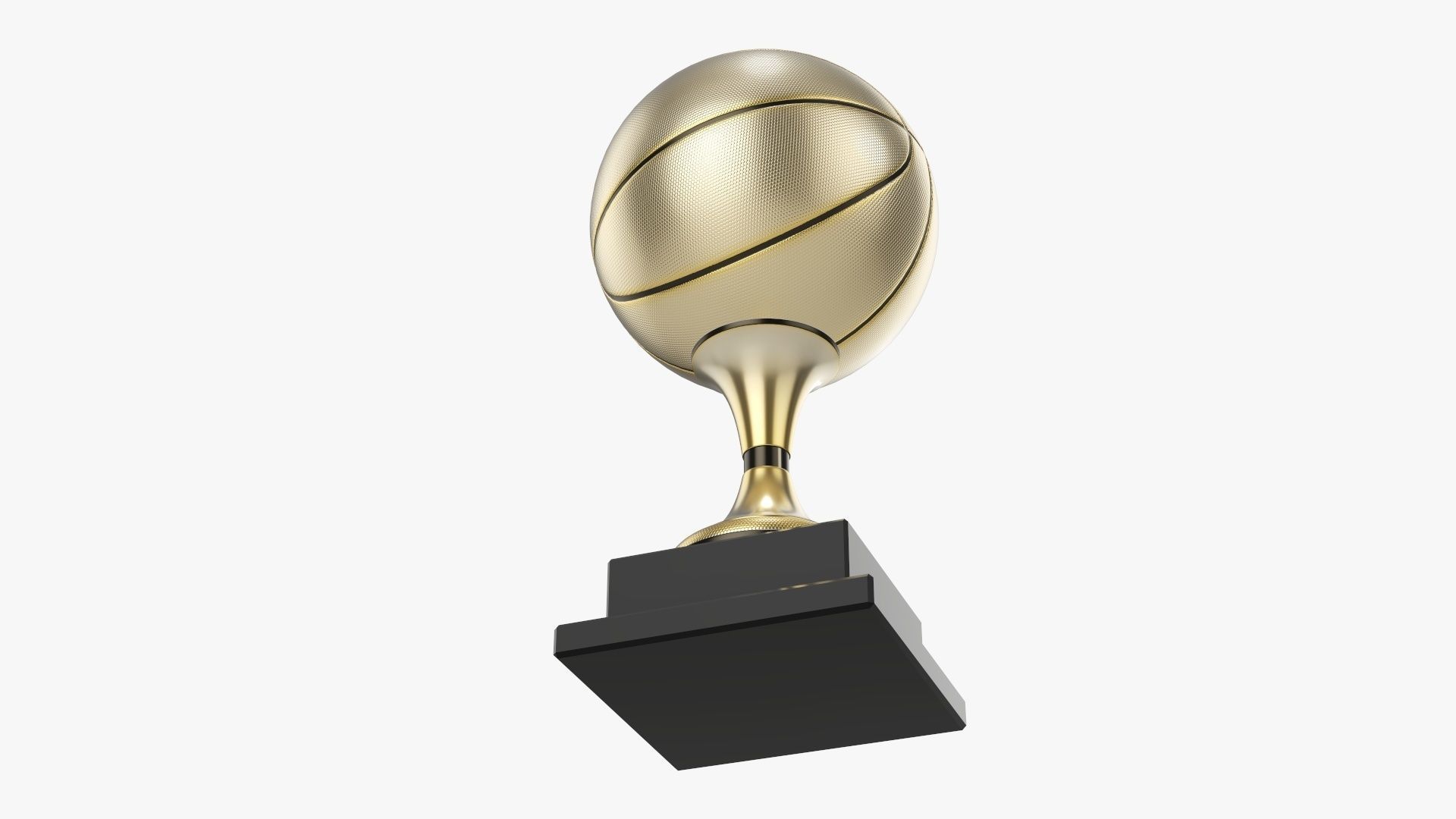 Trophy ball basketball  3D model_4