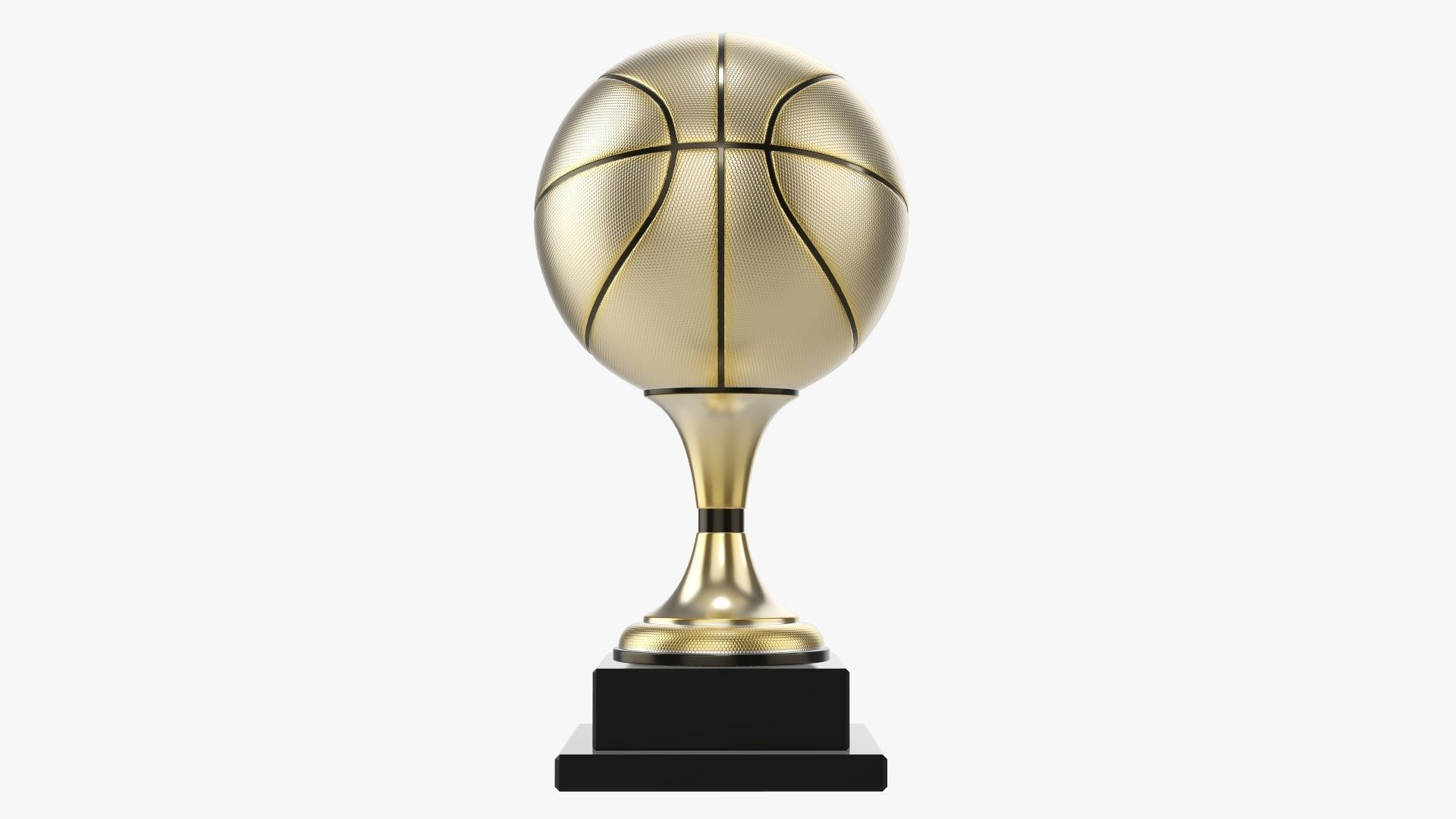 Trophy ball basketball  3D model_1