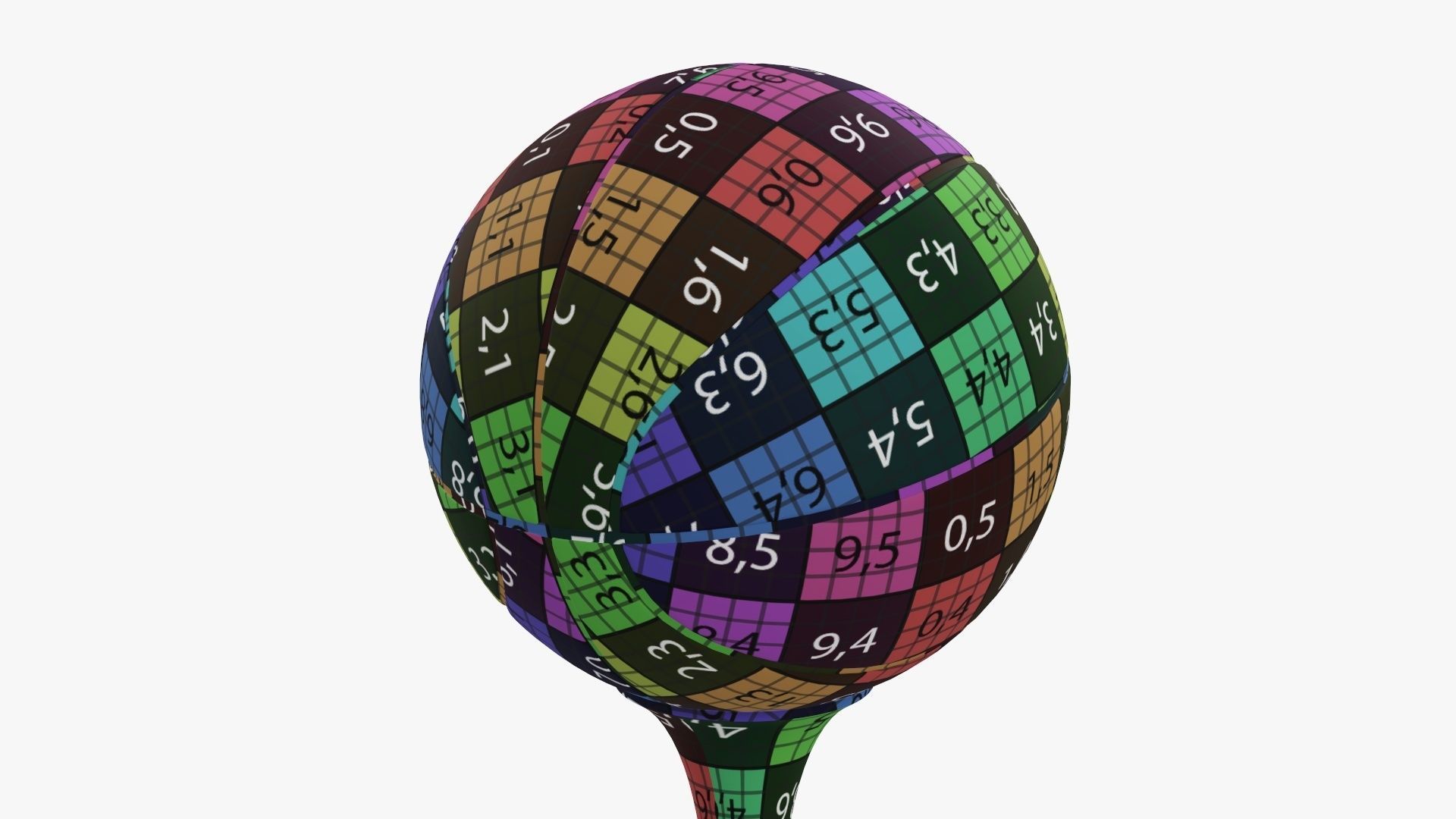 Trophy ball basketball  3D model_13