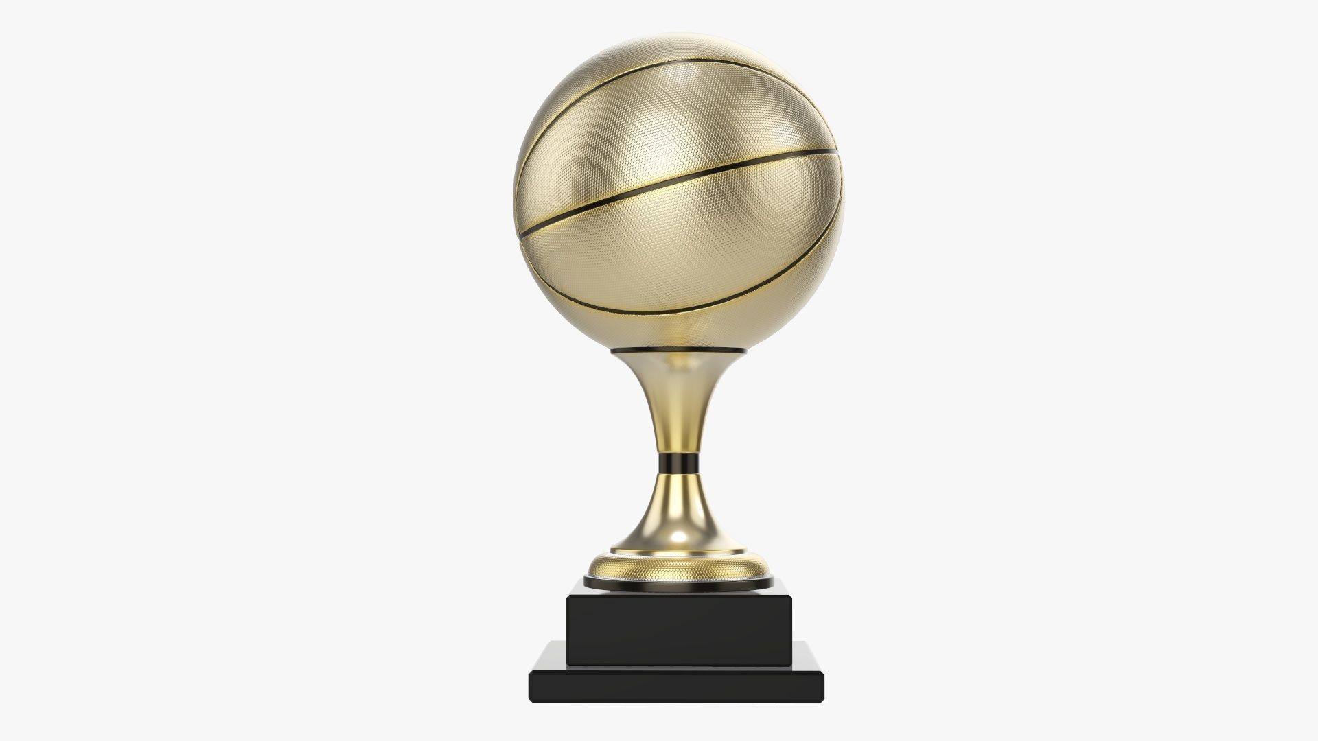 Trophy ball basketball  3D model_2