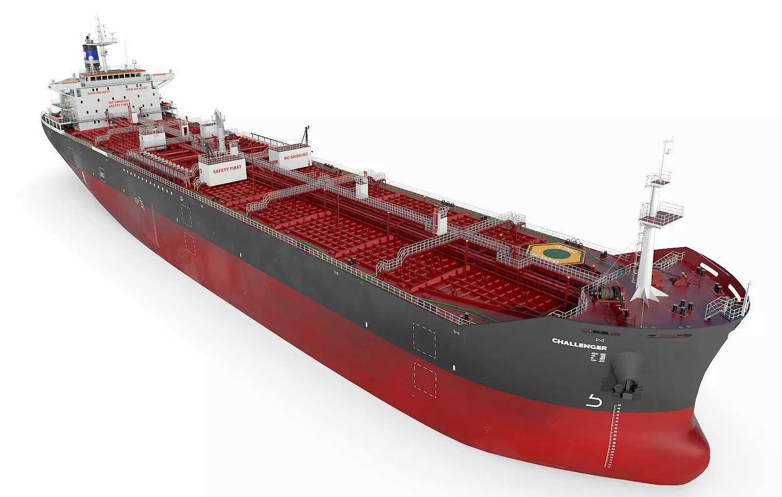 Oil Products Tanker  3D model_0