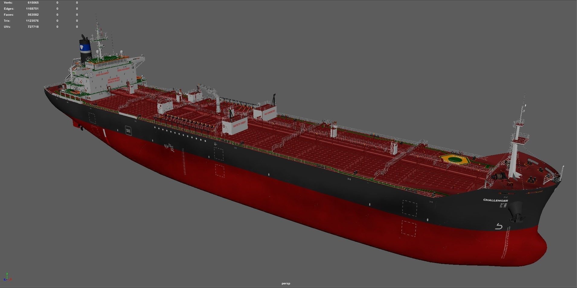 Oil Products Tanker  3D model_16