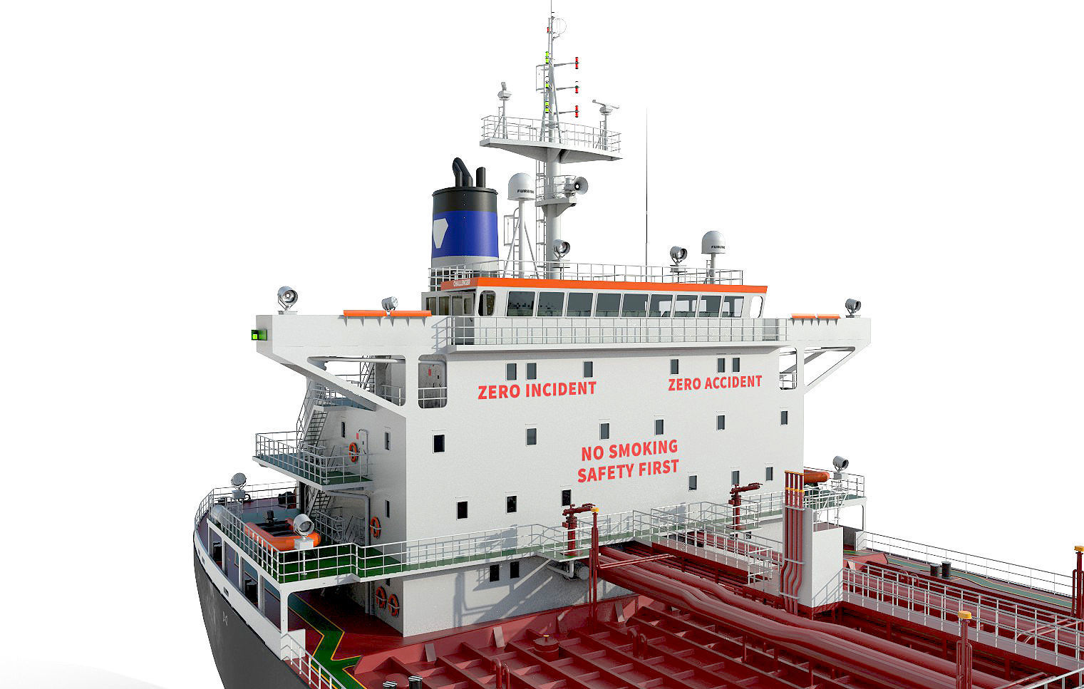 Oil Products Tanker  3D model_9