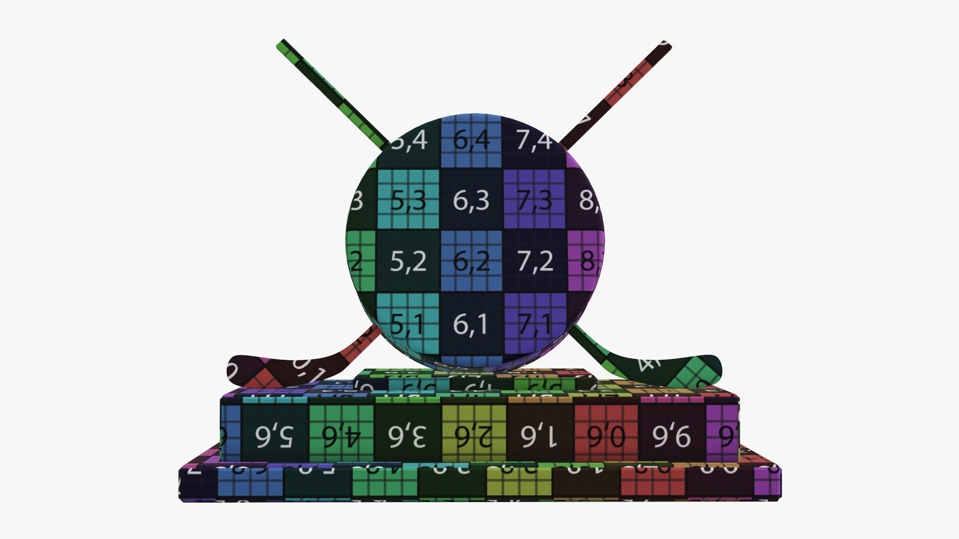 Trophy ice hockey 3D model_11