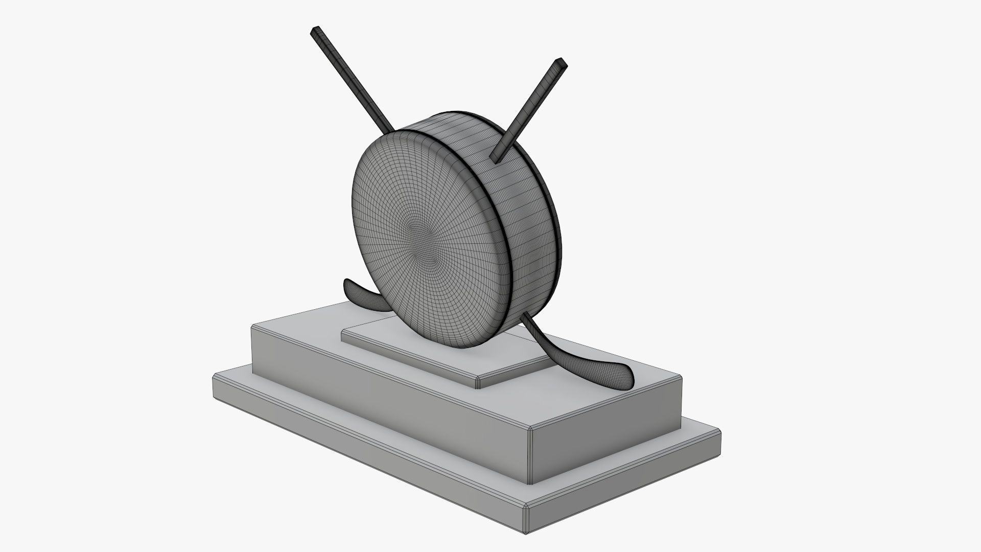 Trophy ice hockey 3D model_8