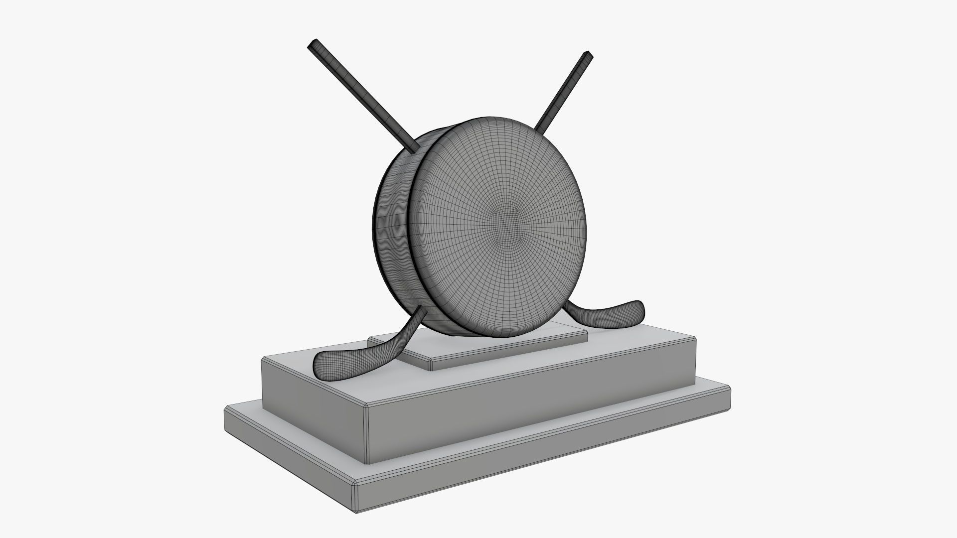 Trophy ice hockey 3D model_5