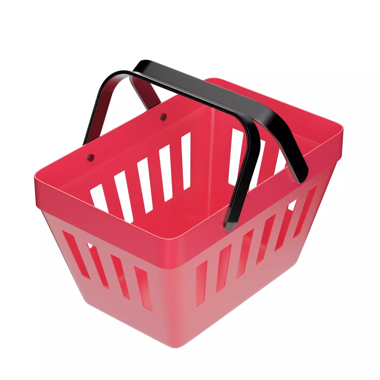 Shopping basket 3D model 3D model_0