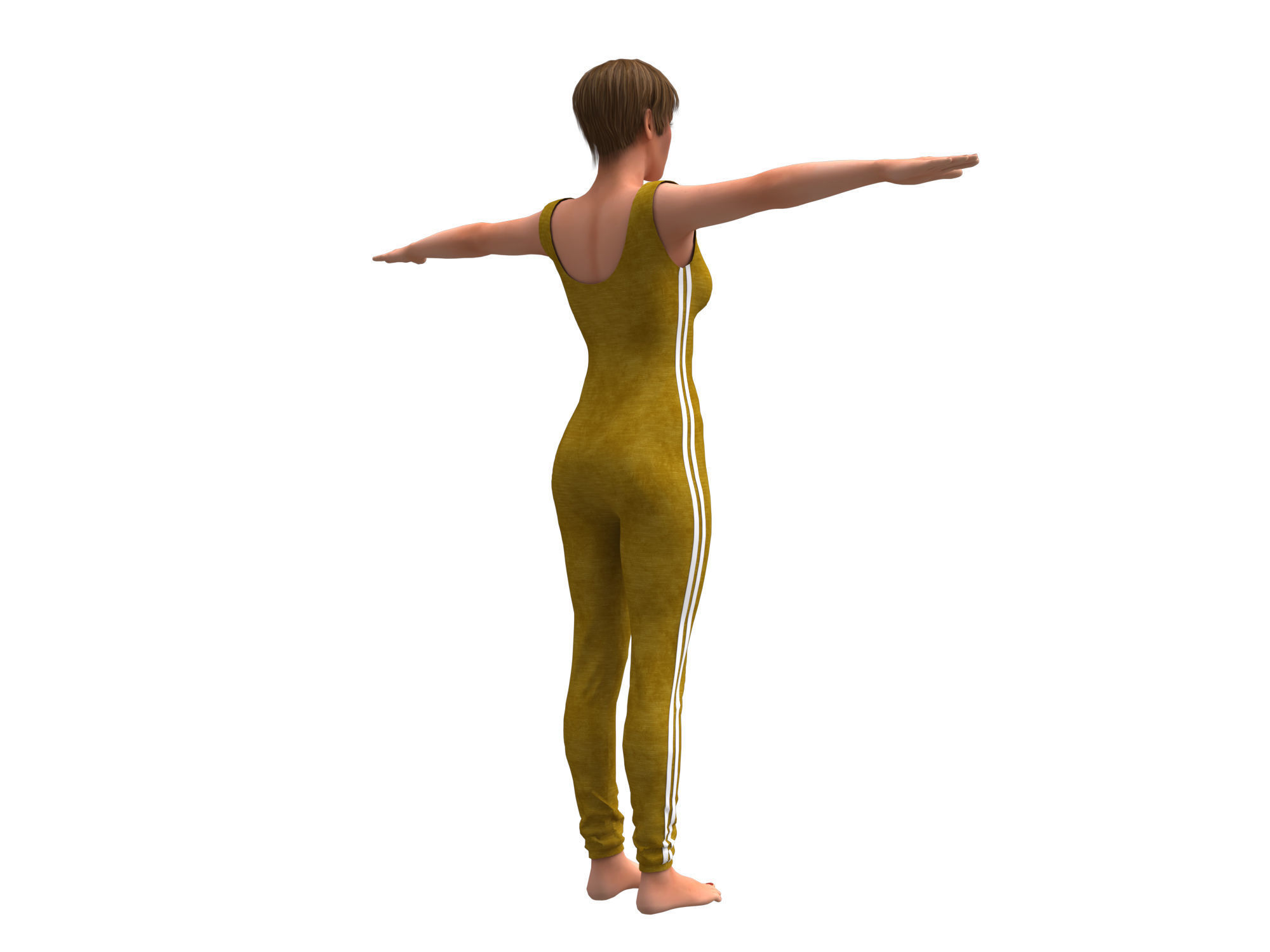 3d realistic collection 5 female with clothing design _13