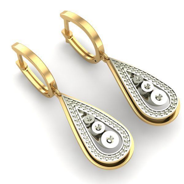 WOMAN SET RING AND EARRINGS 3D Model Collection_1