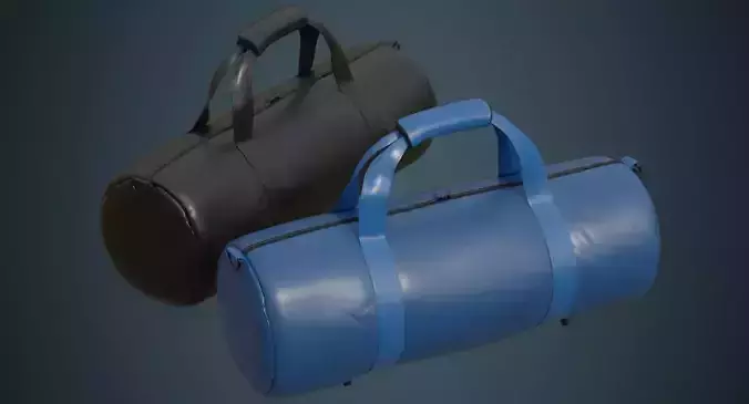Gym Bag 1A Low-poly 3D model
