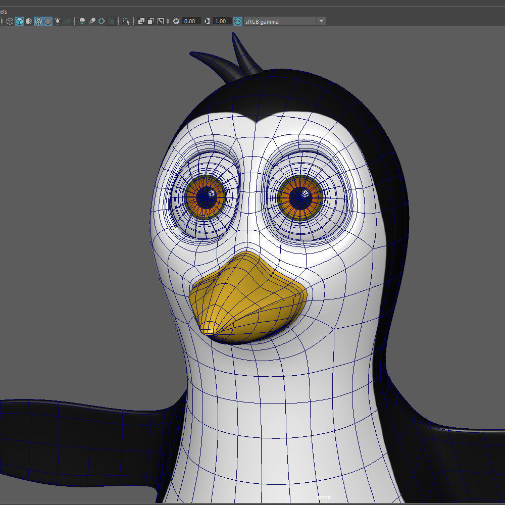Penguin Cartoon 3D model_16
