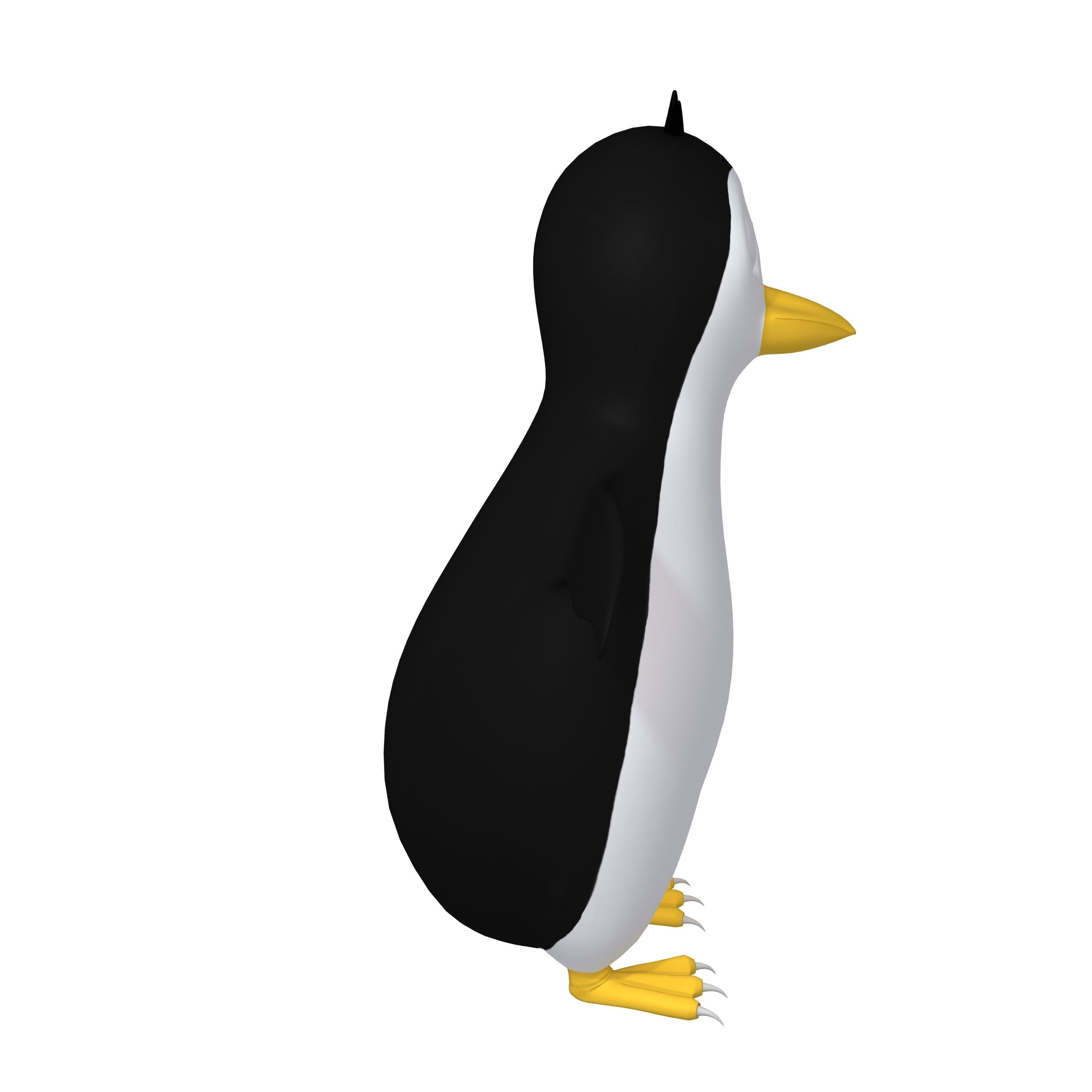 Penguin Cartoon 3D model_1