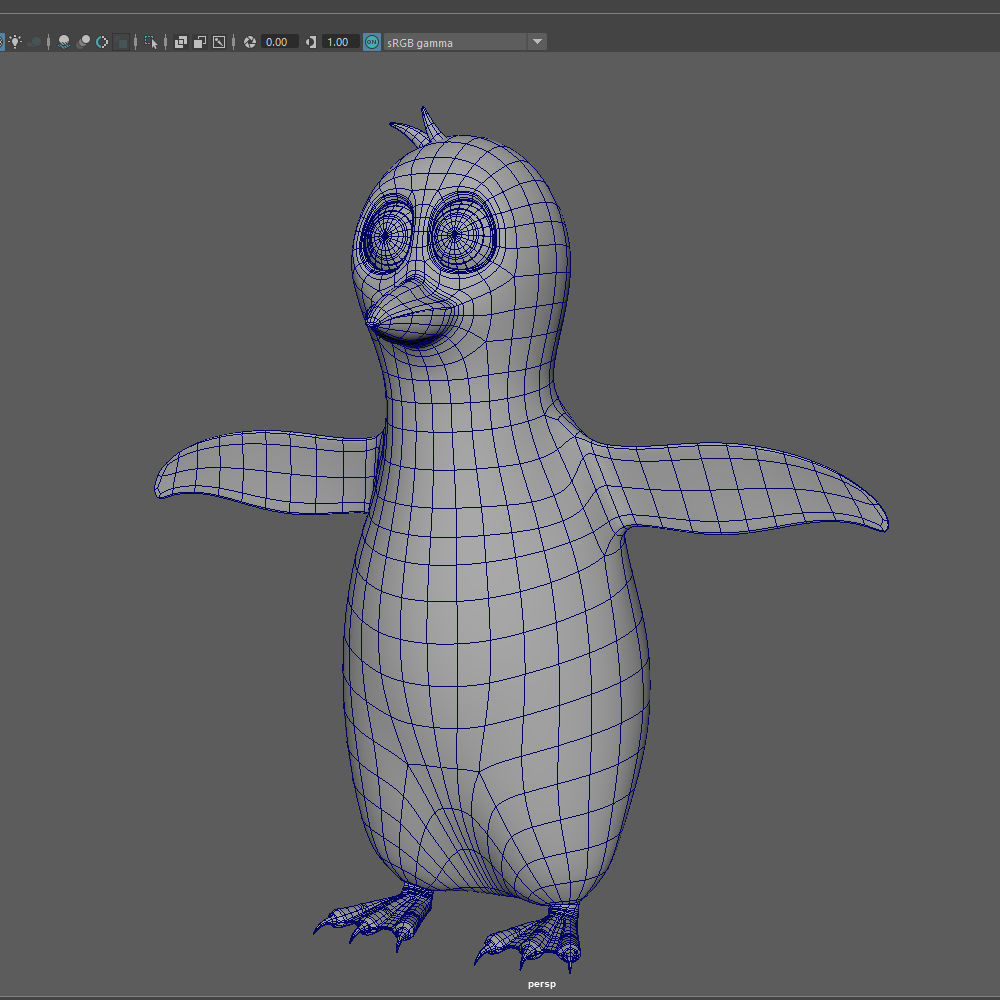 Penguin Cartoon 3D model_19