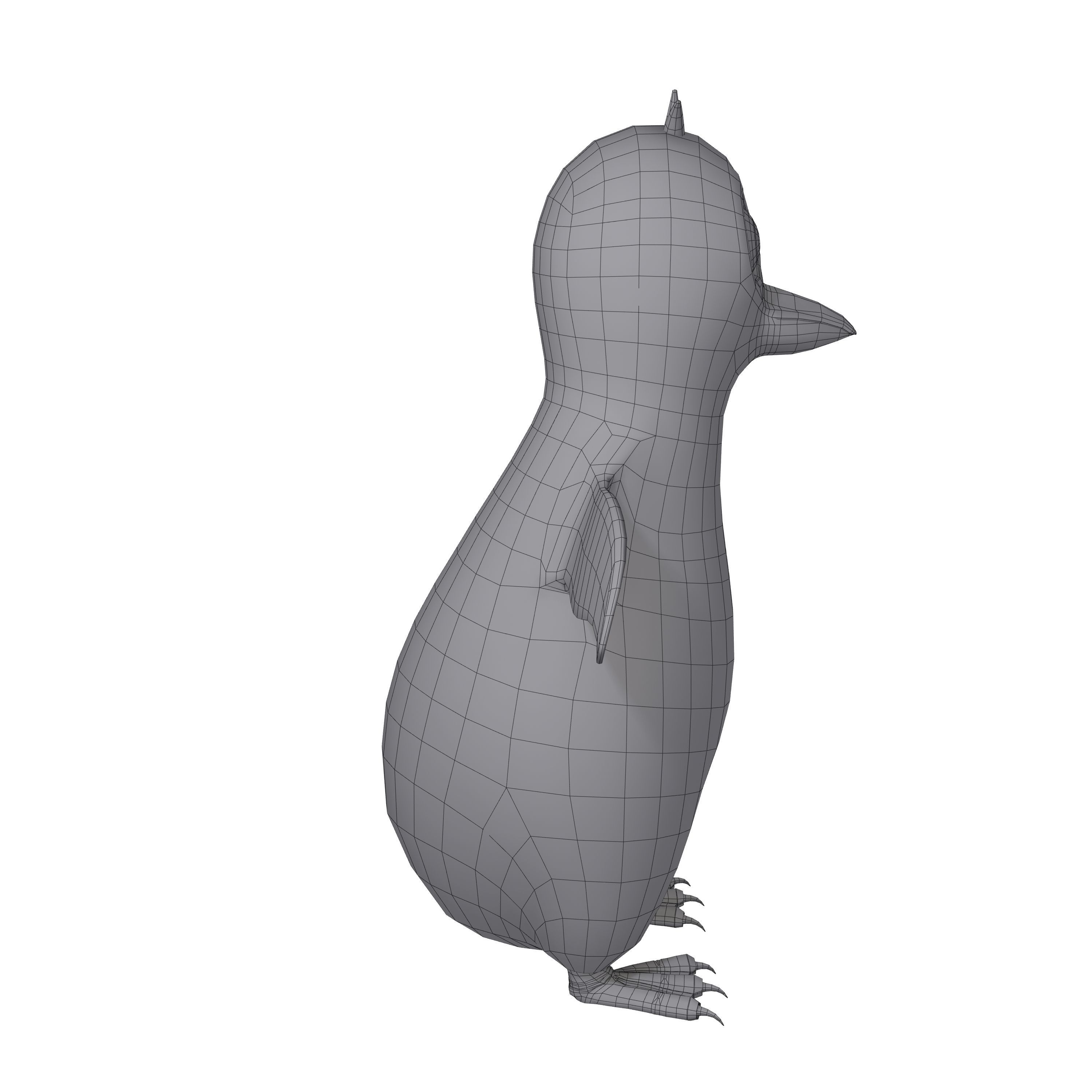 Penguin Cartoon 3D model_5