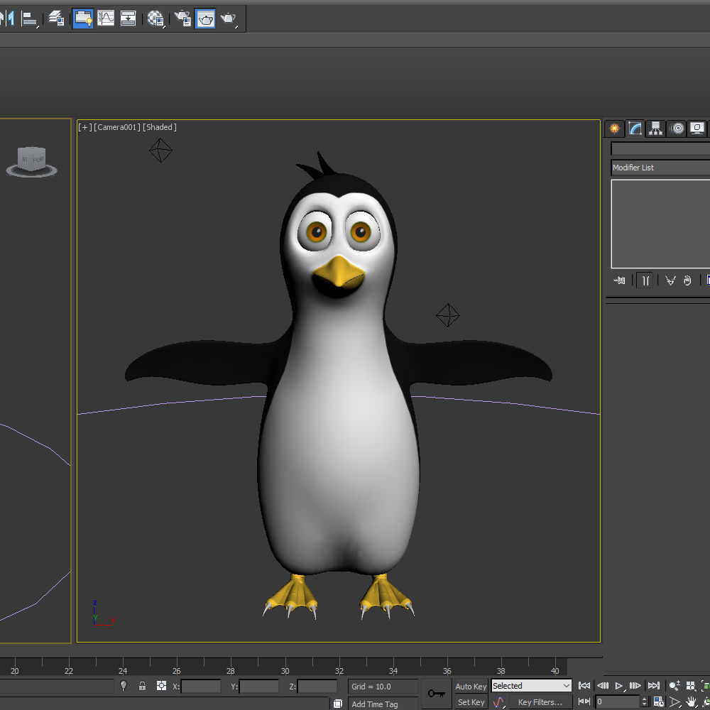 Penguin Cartoon 3D model_15