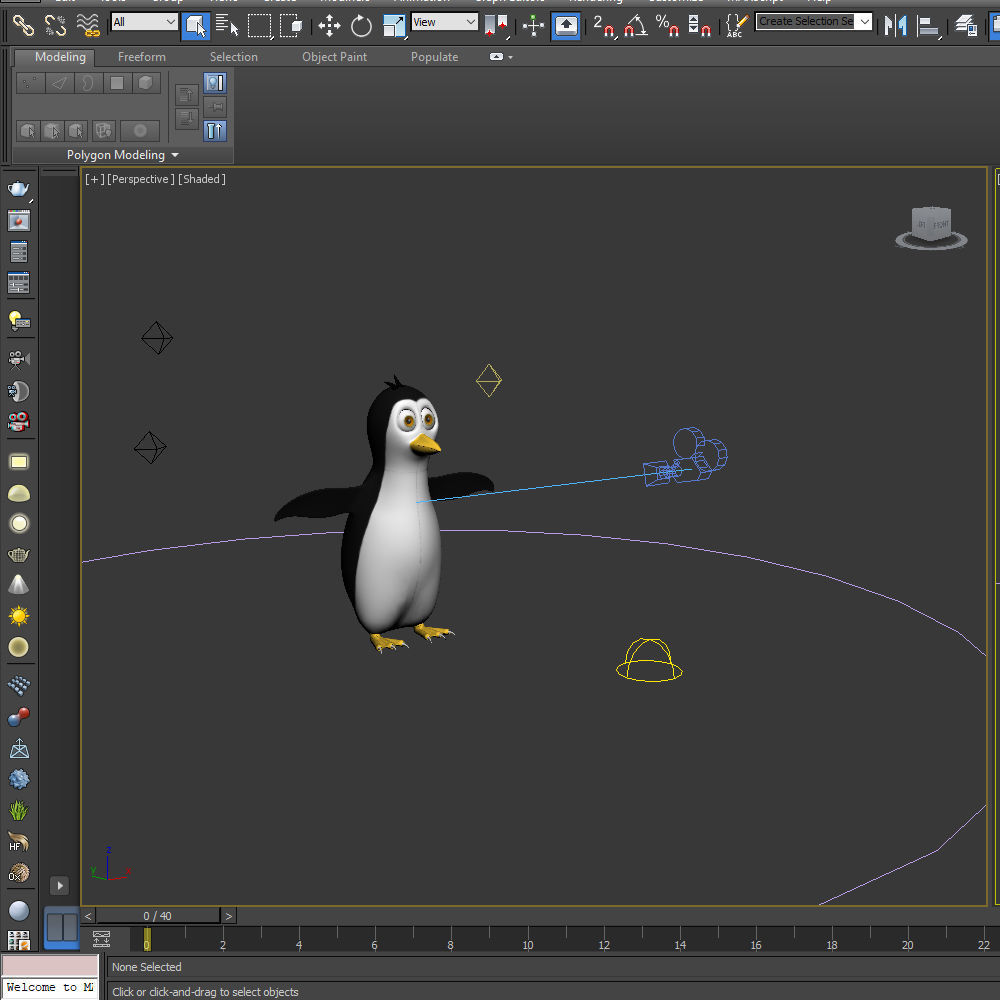 Penguin Cartoon 3D model_14