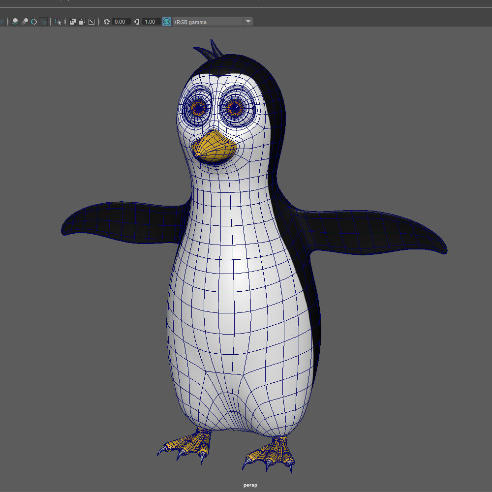 Penguin Cartoon 3D model_13