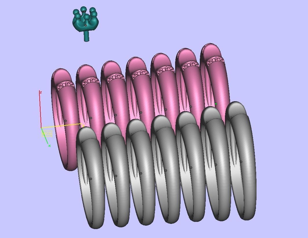 Promise Solitaire Ring 3mm stone Two shank type 3dmodel 3D print model_15