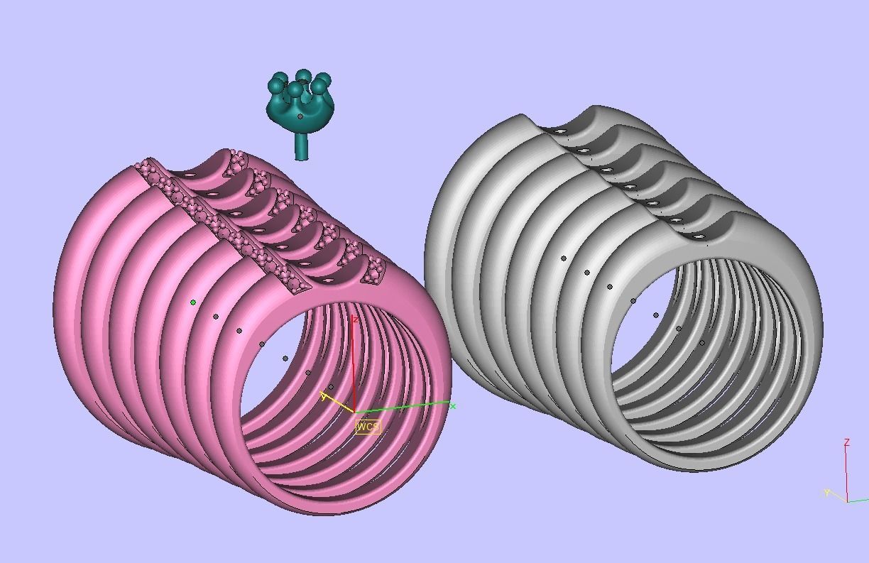Promise Solitaire Ring 3mm stone Two shank type 3dmodel 3D print model_14