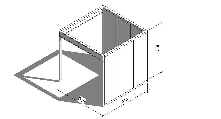 standard exhibition booth 3 Low-poly 3D model_4