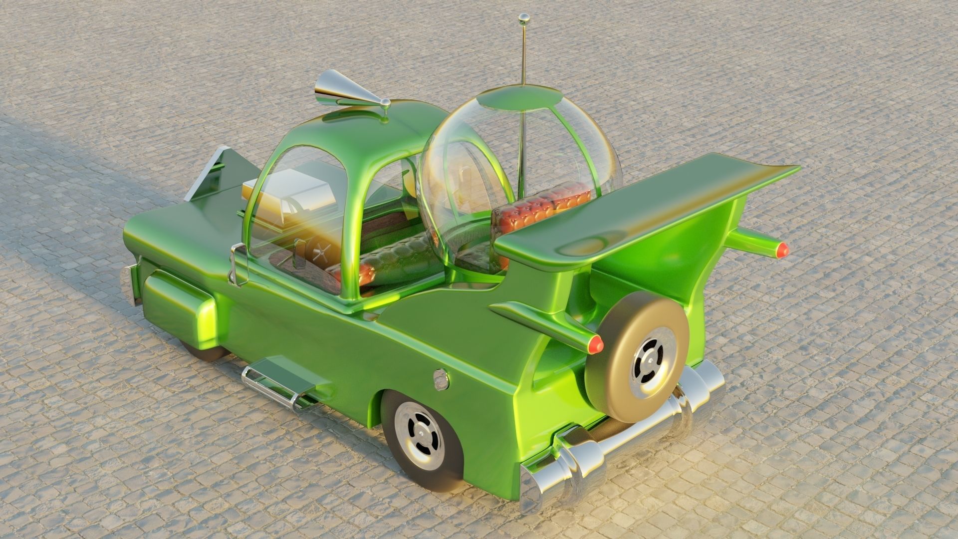 Car Homer Simpson 3D 3D model_3