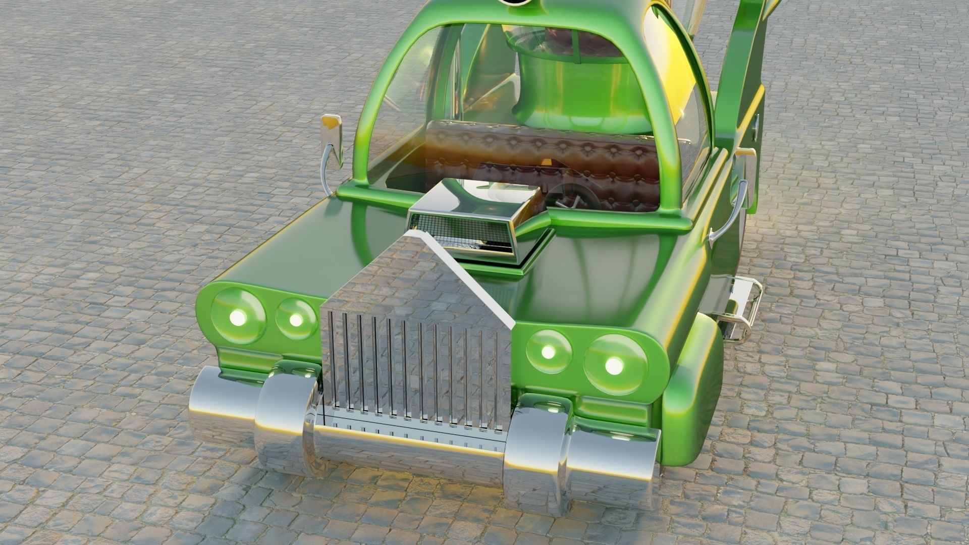 Car Homer Simpson 3D 3D model_4