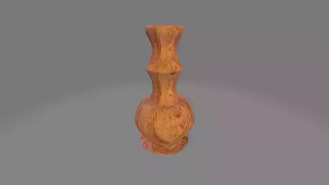 Wooden Pot - Pot 3D model